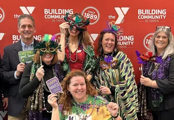 Mardi Gras event at New Tampa family YMCA