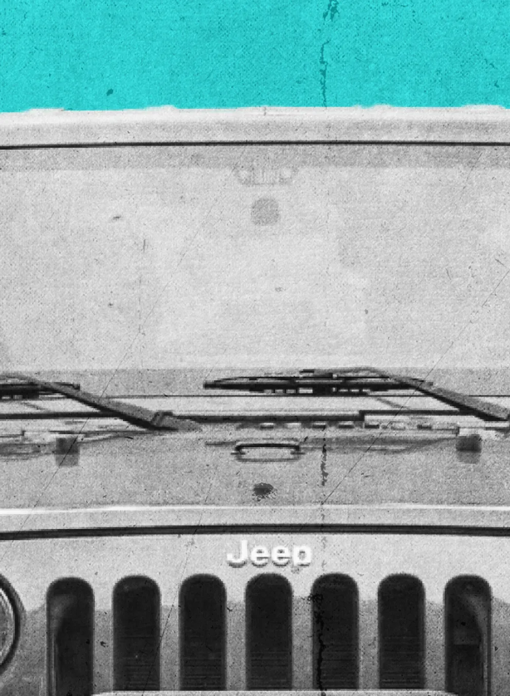 Rubber duck on a jeep for the Y