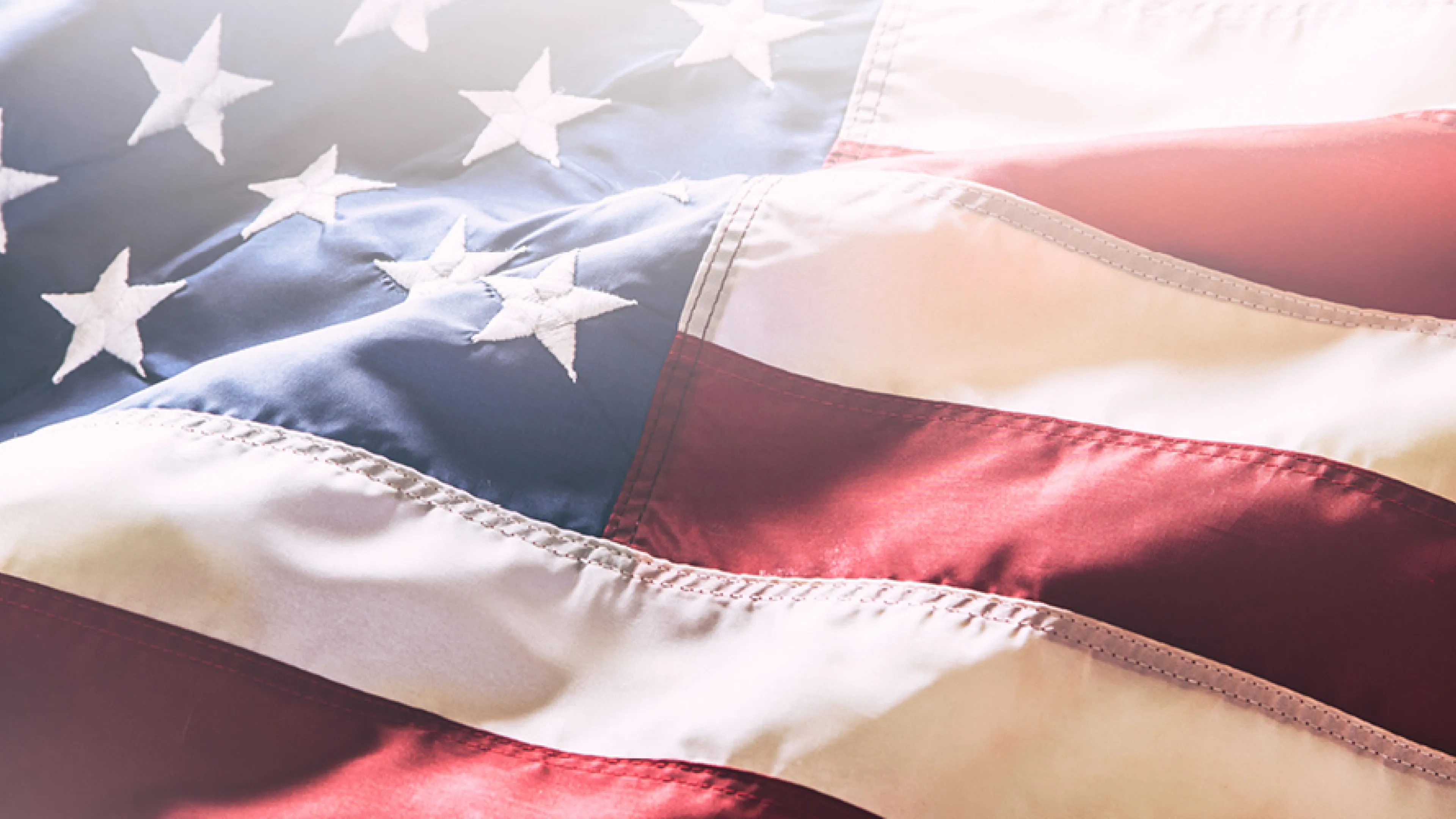 horizontal photo of American flag