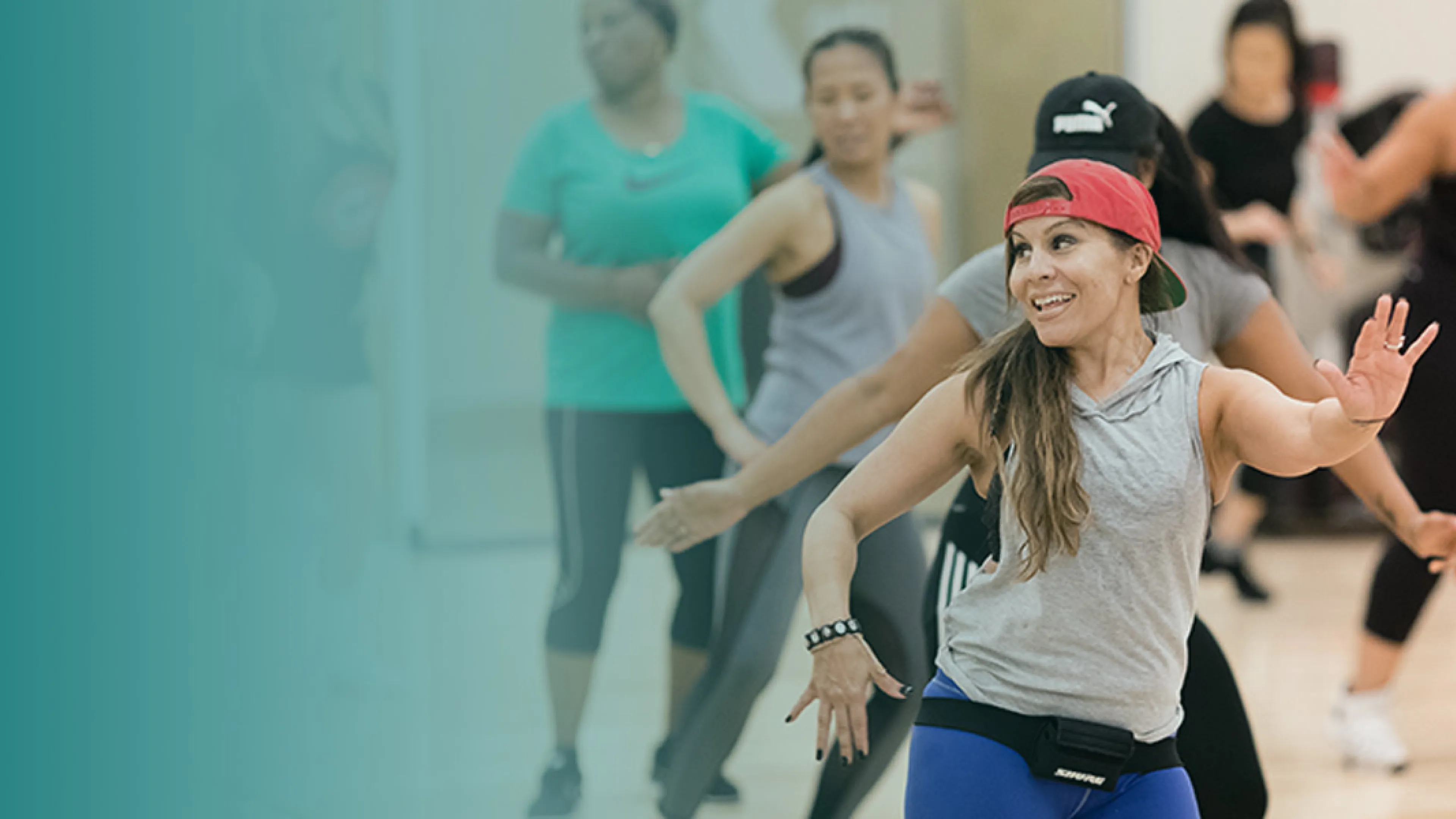 Group exercise class at the Y.