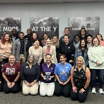 27 Tampa Y employees who recently completed the Mental Health First Aid training.