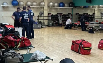 East Pasco YMCA hosting FEMA First Responders in the gymnasium after Hurricane Milton.